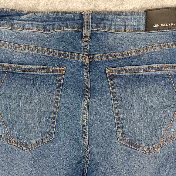 Kendall + Kylie The Ultra Babe Skinny 11/30 Midrise Distressed Denim Slim Fit​​ - Picture 2 of 16